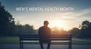 Group discussion supporting men’s emotional well-being campaign